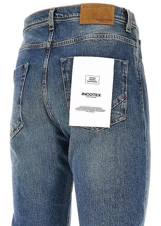 Blugi Stretch denim tapered fit jeans - Img 4