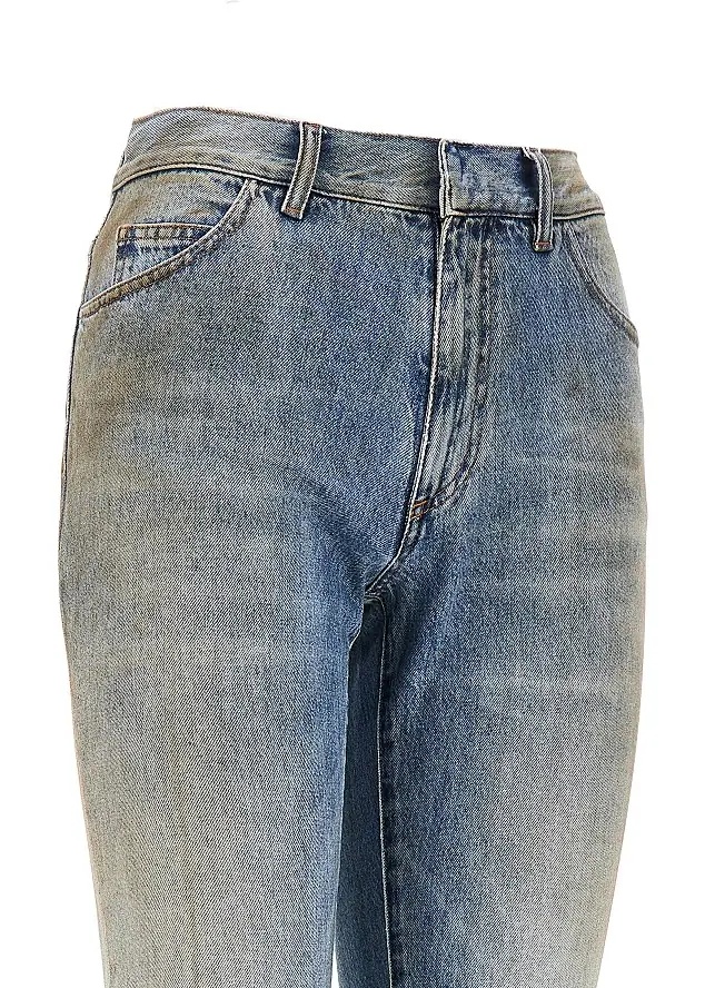 Blugi Used-effect straight leg jeans - Img 2