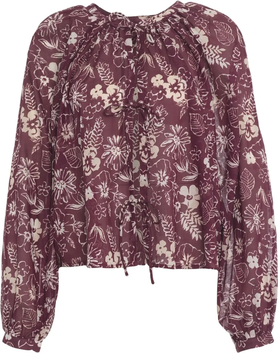 Bluza Blouse with floral print 'Breeze' - Img 2