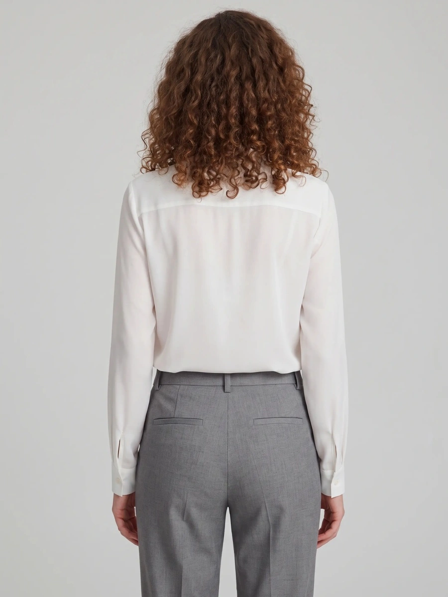 Bluza Bow Blouse In Double Georgette - Img 3