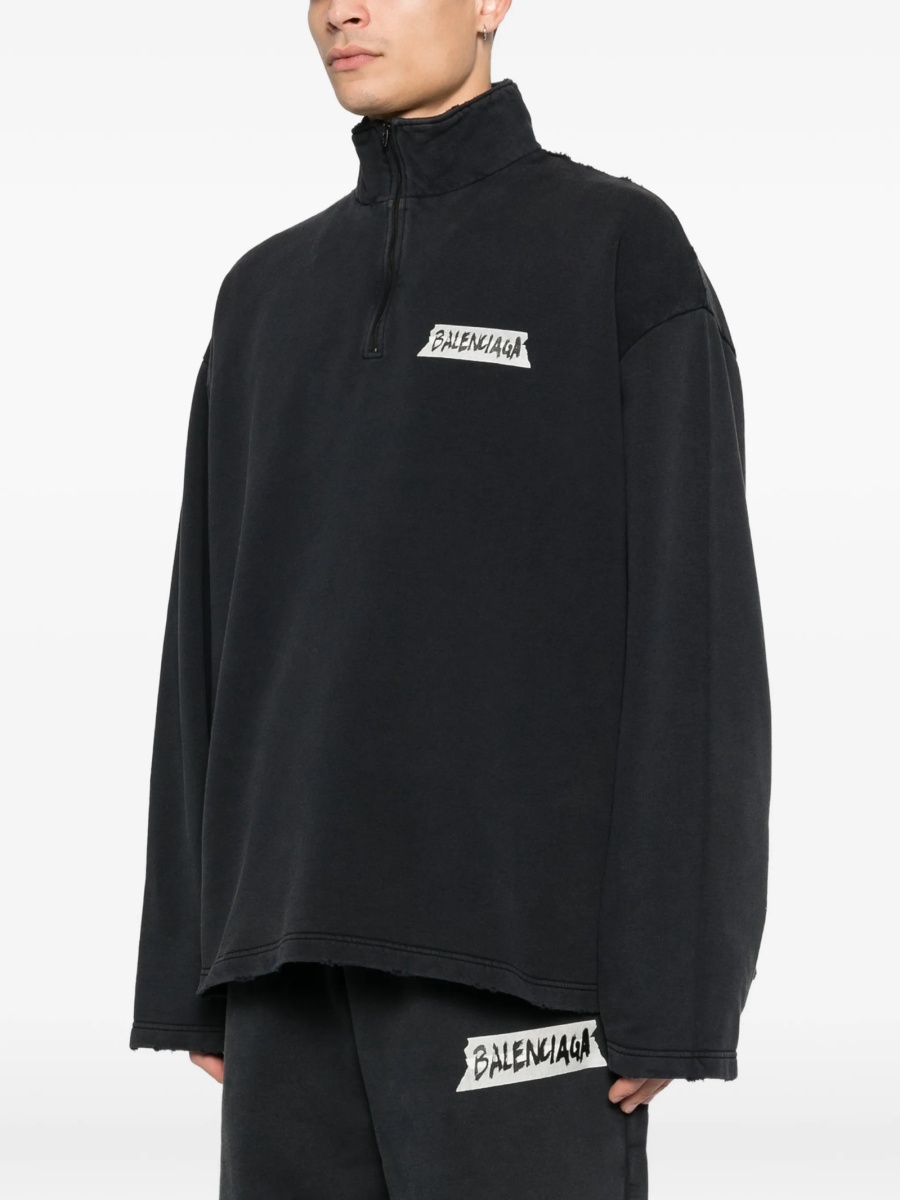 Bluza de trening Balenciaga neagra - Img 3