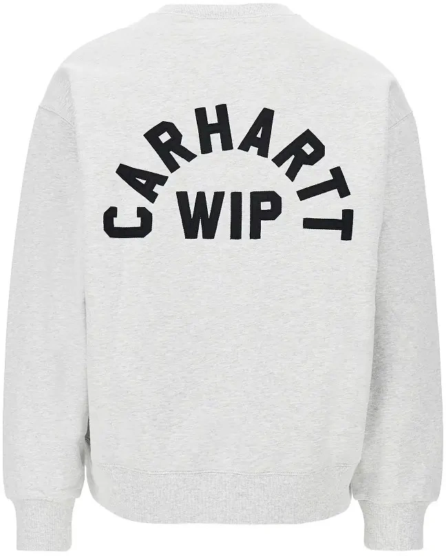 Bluza de trening Carhartt gri din bumbac - Img 3