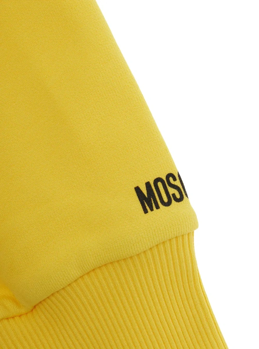Bluza de trening MoschinoS galbena din bumbac - Img 3