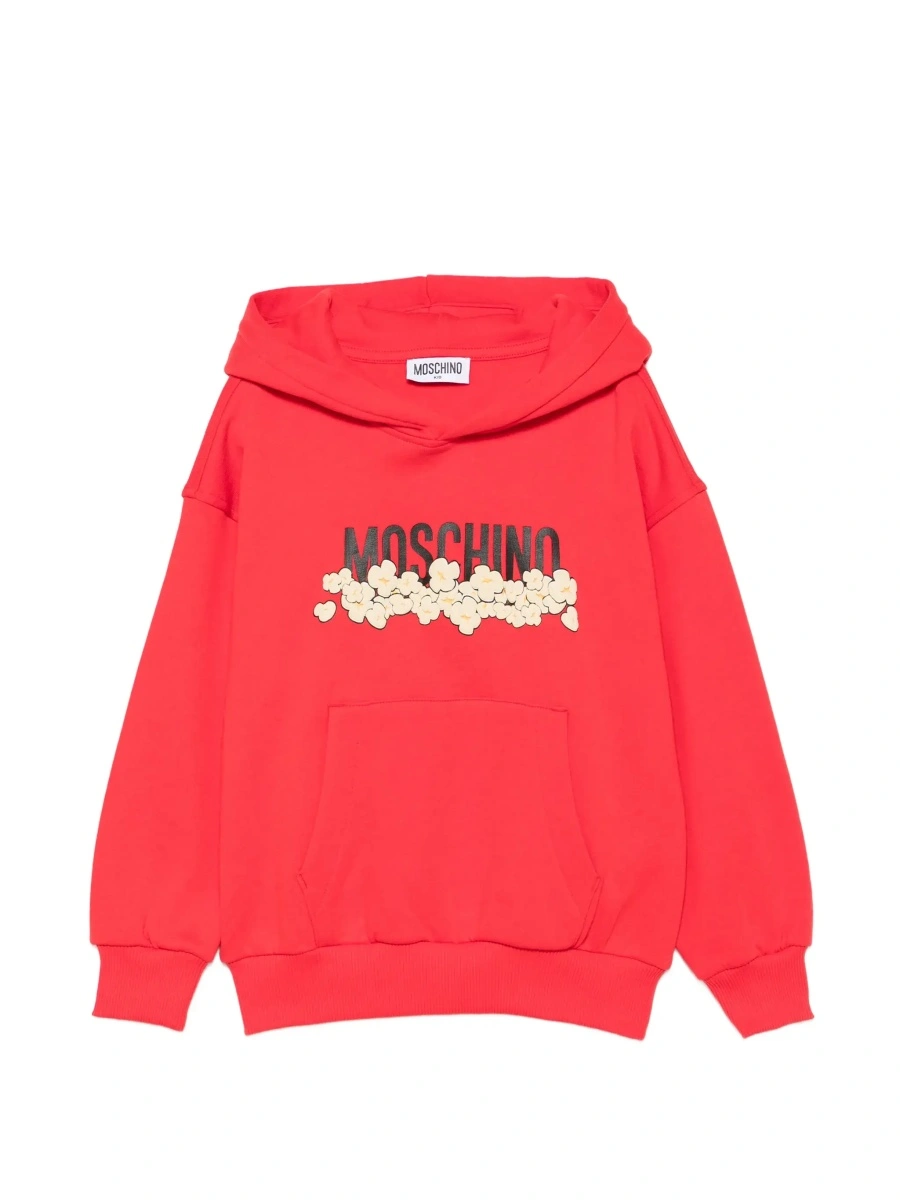 Bluza de trening MoschinoS rosie din bumbac - Img 6