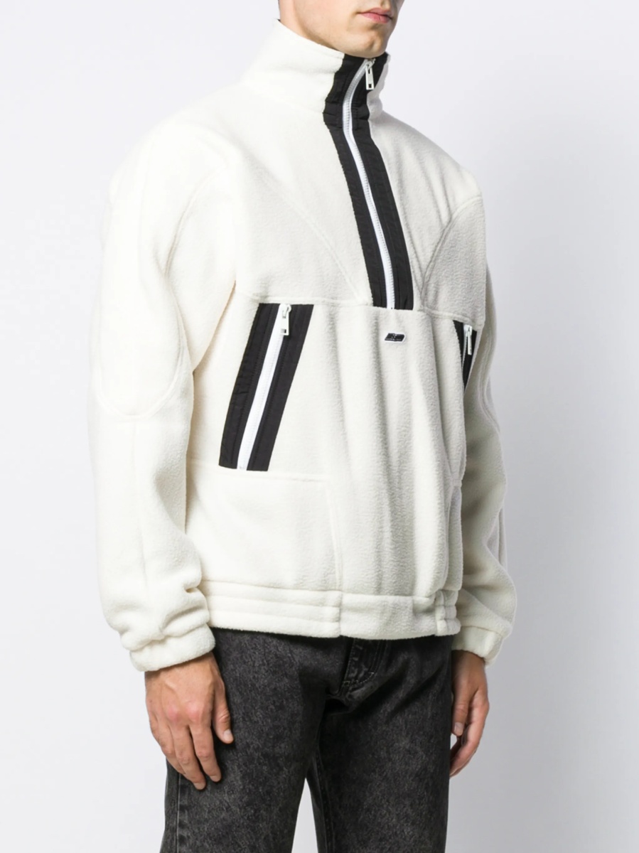 Bluza de trening MSGM alba din polyester - Img 3