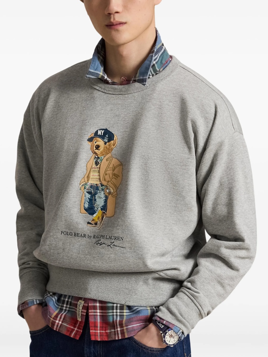 Bluza de trening Ralph Lauren POLO BEAR gri - Img 3