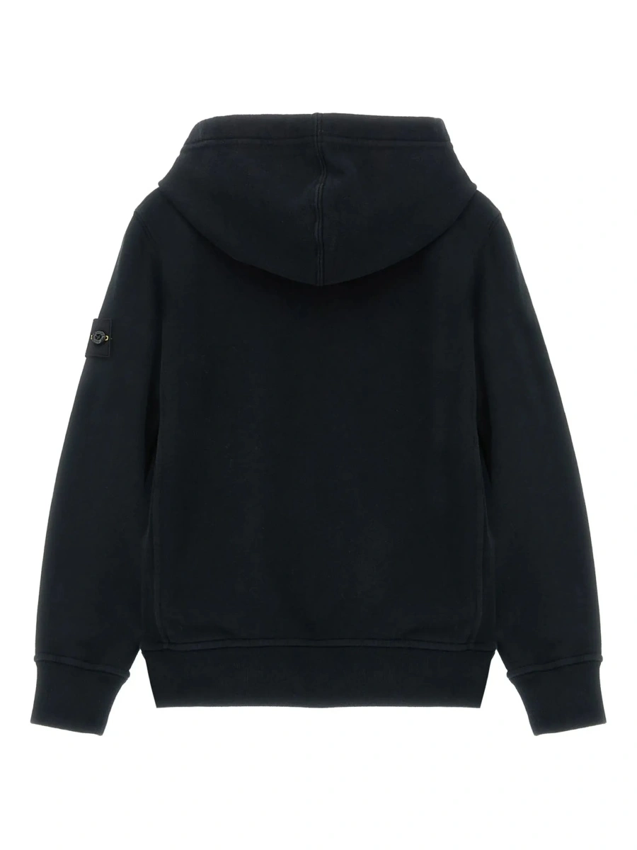 Bluza de trening Stone Island neagra din bumbac - Img 4