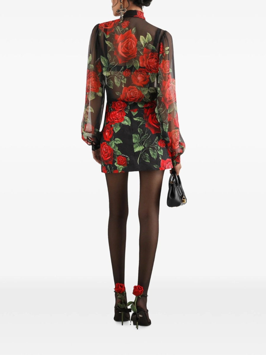 Bluza Dolce &amp; Gabbana neagra din matase - Img 3