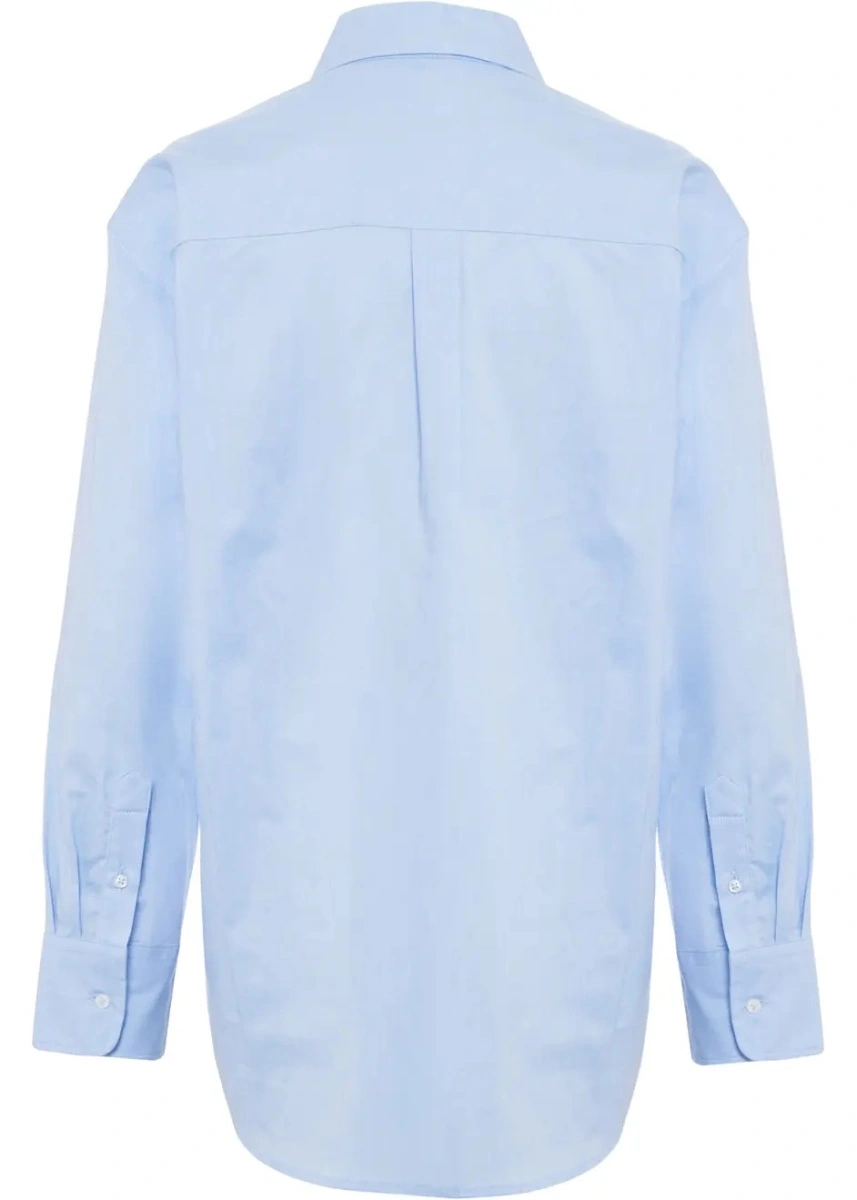 Bluza eleganta Ciao Amore albastra - Img 4