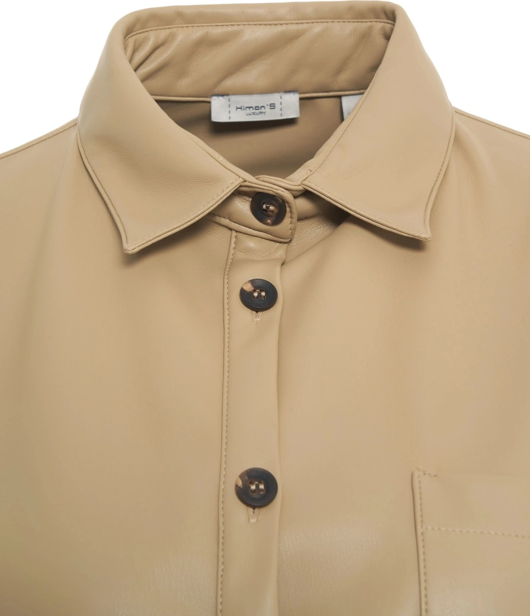 Bluza eleganta Himon's din piele ecologica - Img 4
