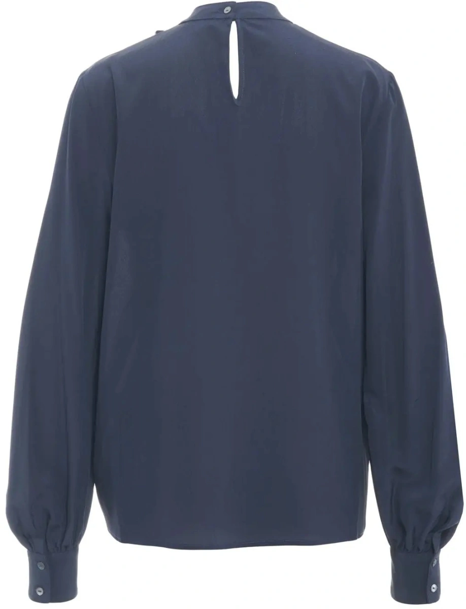 Bluza Himon's albastra din matase - Img 3