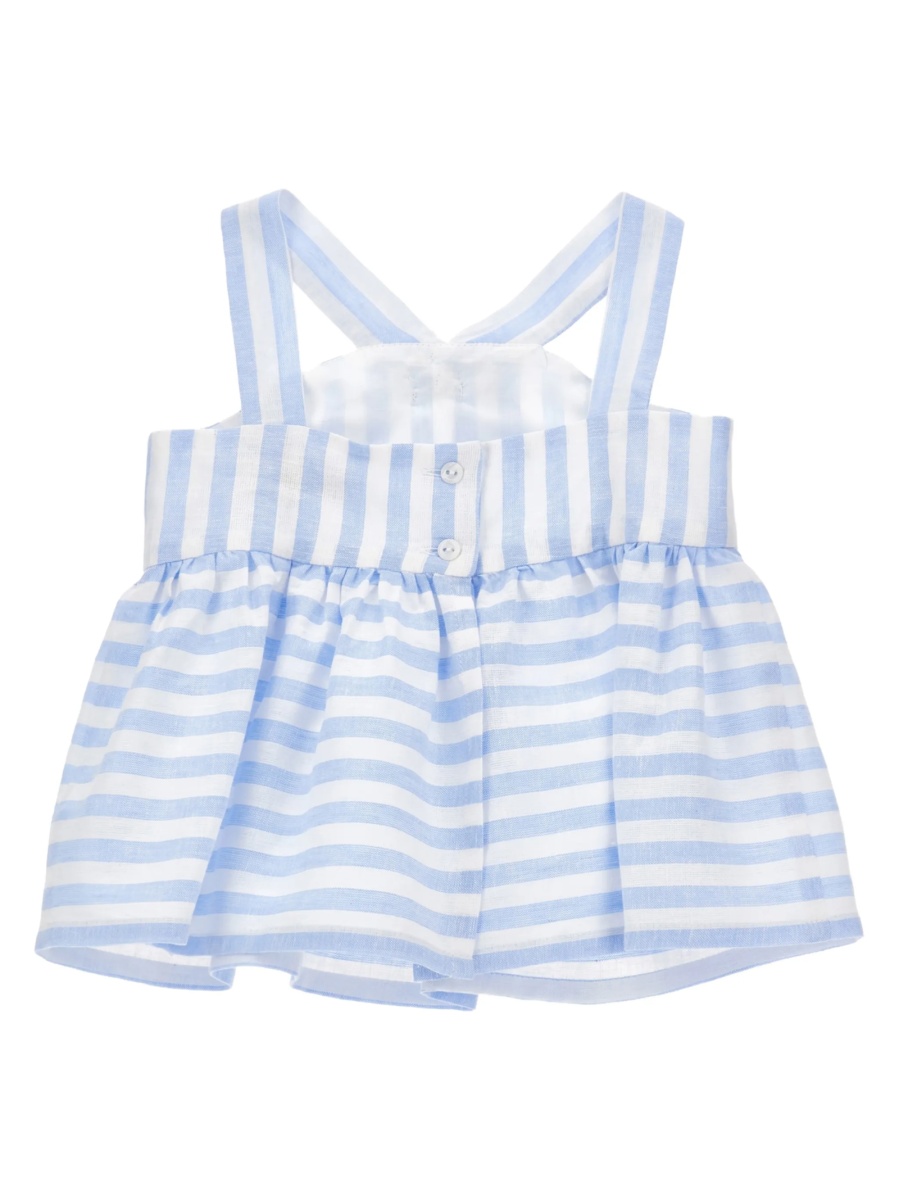 Bluza Monnalisa albastra din in si vascoza - Img 2