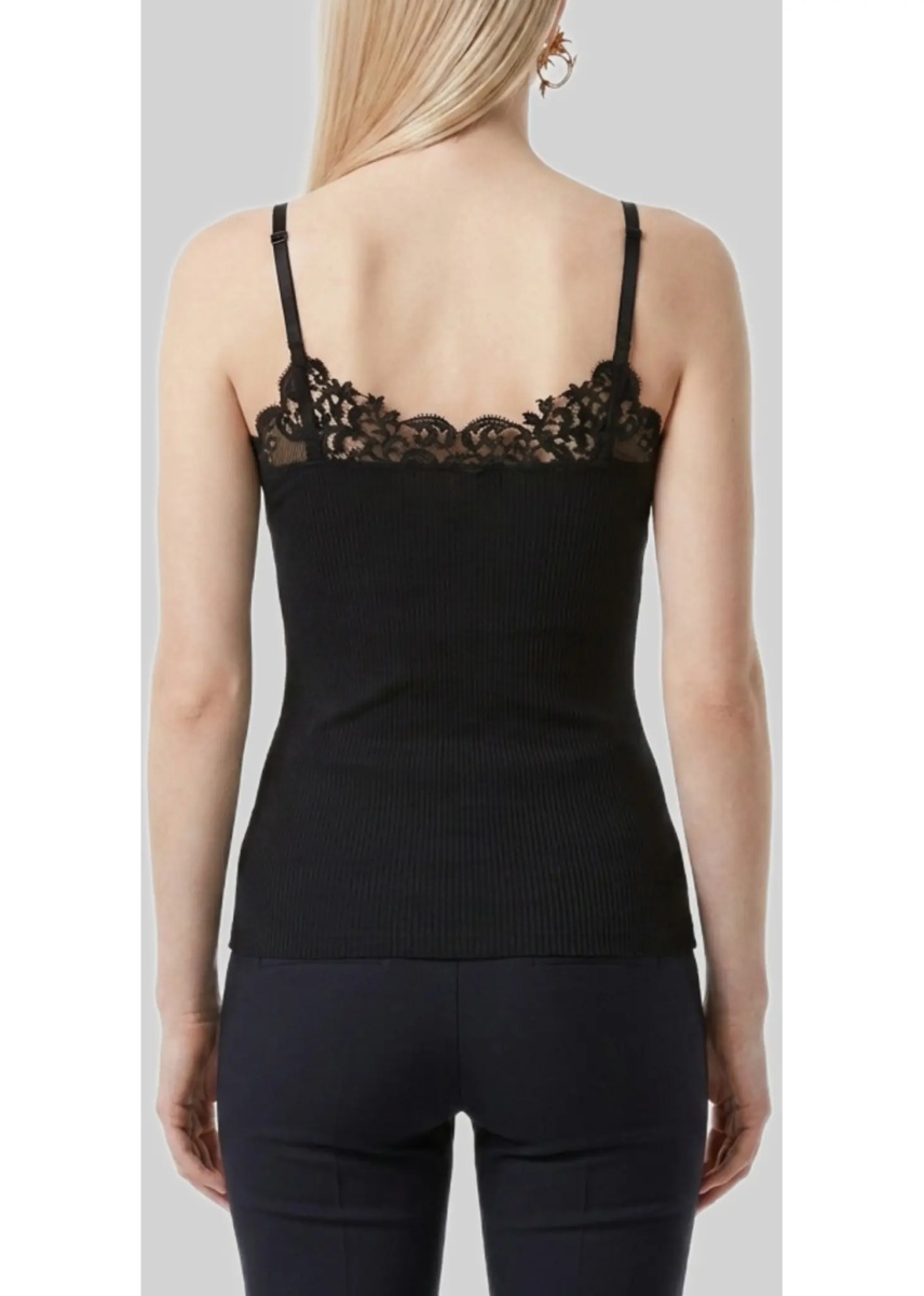 Bluza Ribbed Silk Guipure Tank Top - Img 3