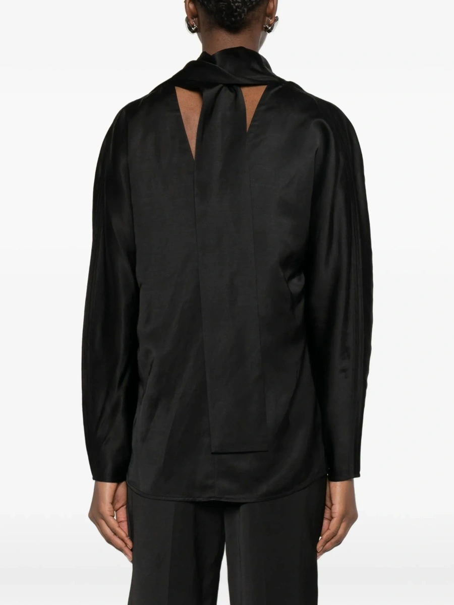 Bluza TOTEME neagra din matase - Img 6