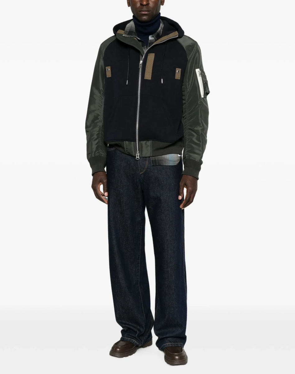 Bluza trening Cotton blend and twill Hoodie - Img 4