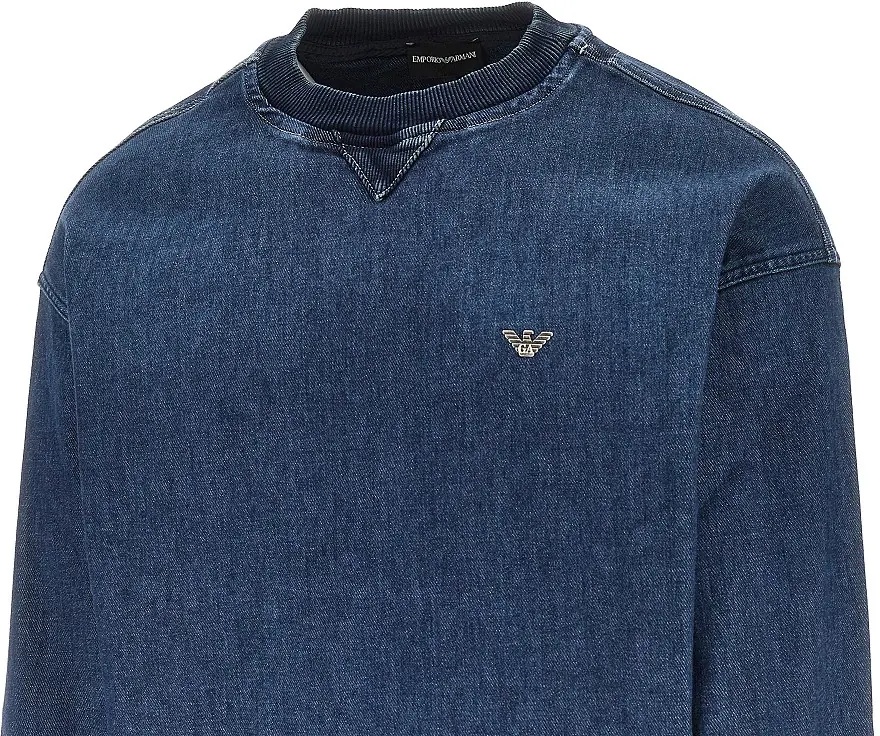 Bluza trening Denim crewneck sweatshirt - Img 2