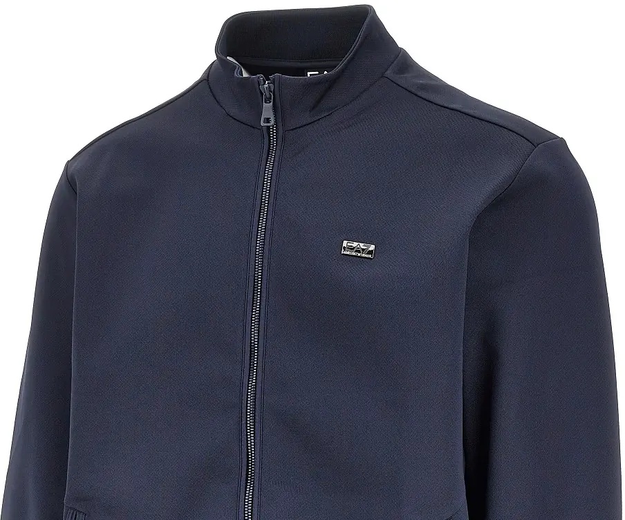 Bluza trening Full-zip sweatshirt with logo plate - Img 2