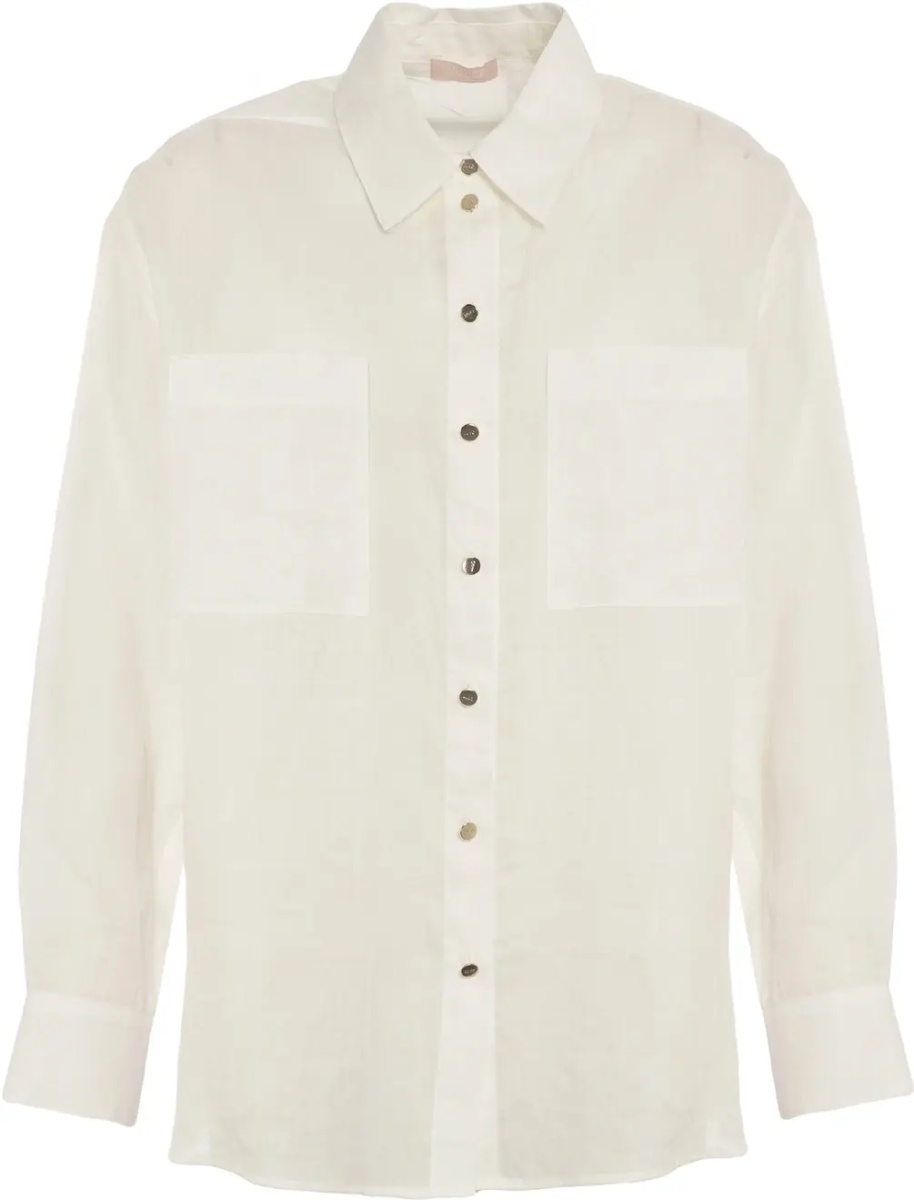 Bluze Ramie blouse Liu Jo White Ramie blouse - Img 2