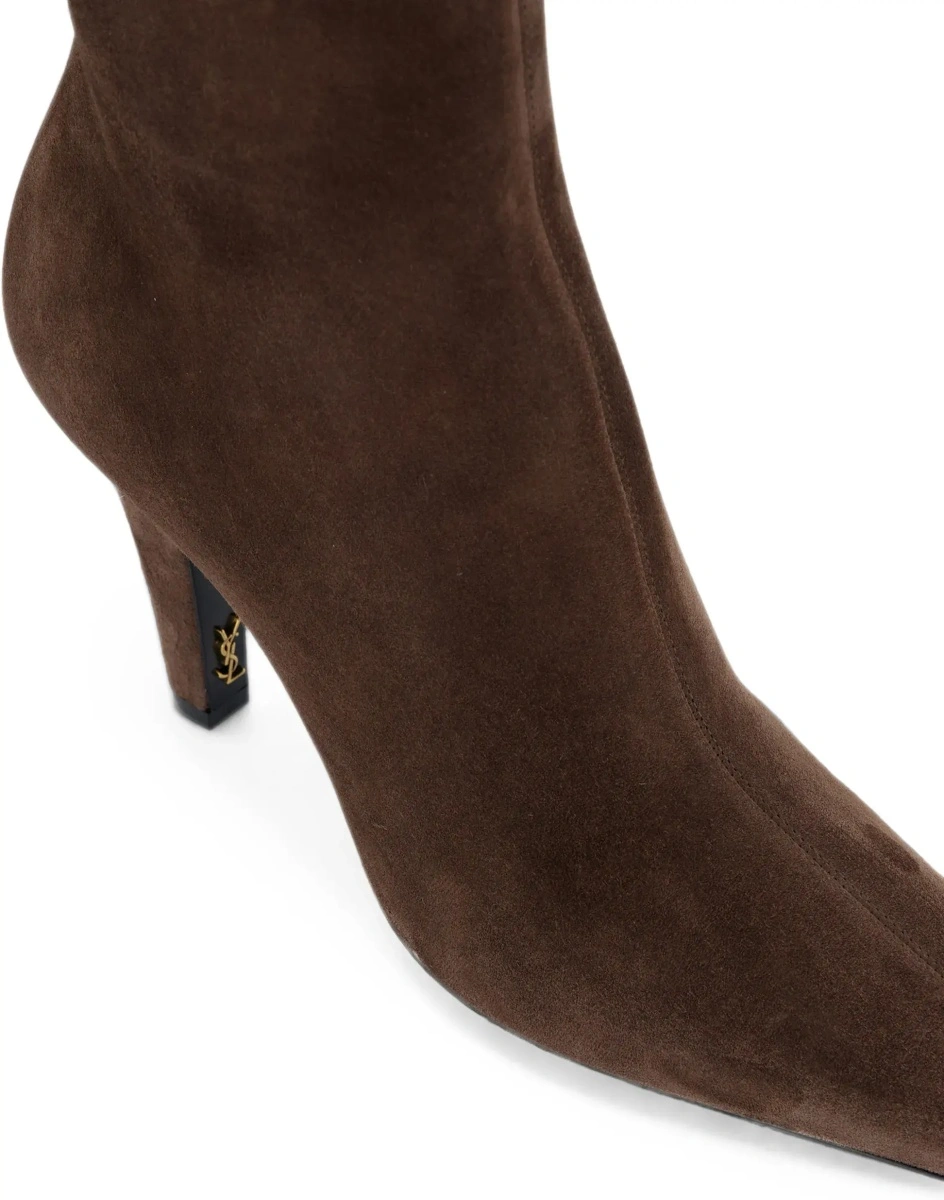 Bocanci casual Saint Laurent multicolori din piele intoarsa - Img 6