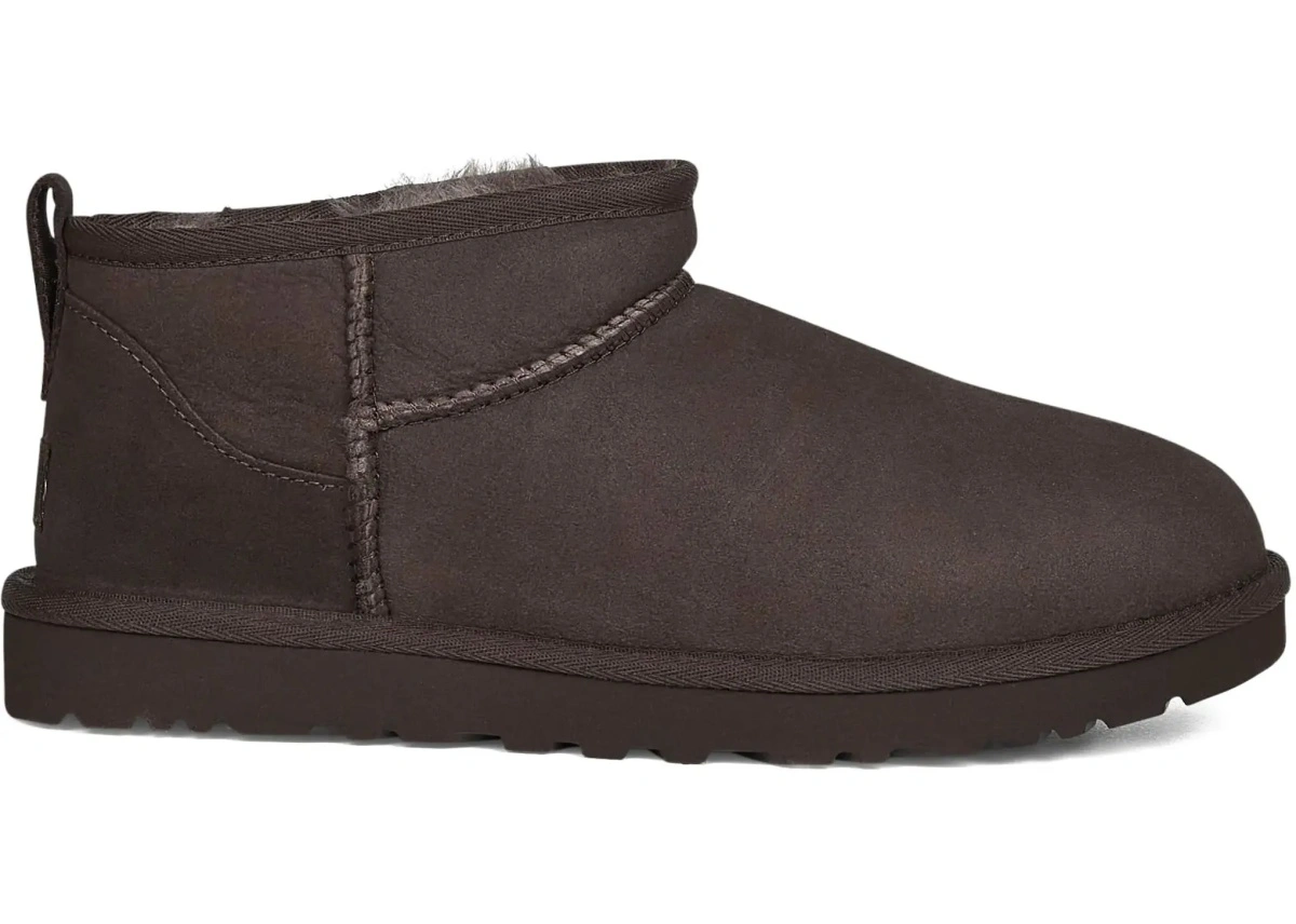 Bocanci casual UGG 'Classic Ultra Mini' multicolor din piele intoarsa - Img 7