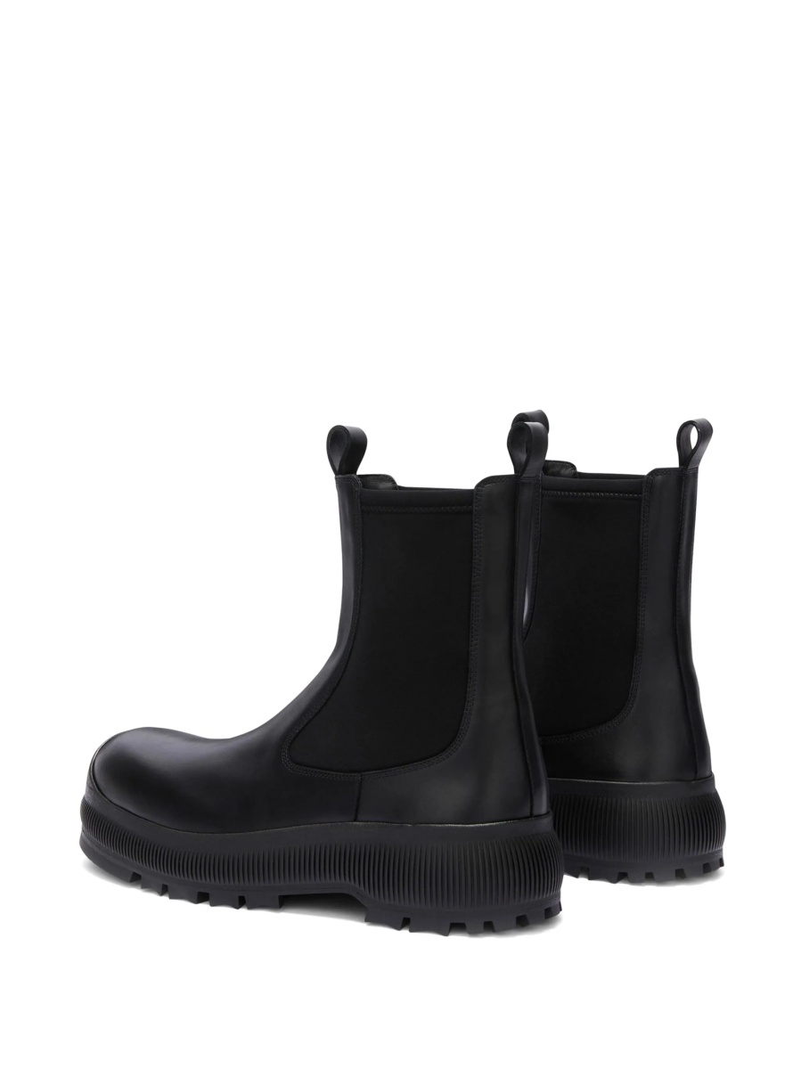 Bocanci Jil Sander negri din piele - Img 3