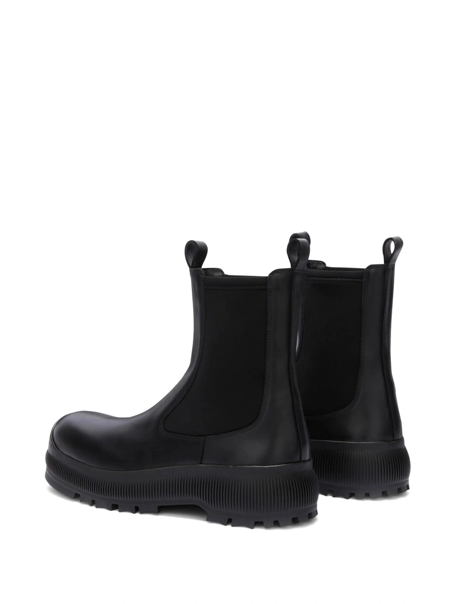 Bocanci Jil Sander negri din piele - Img 3