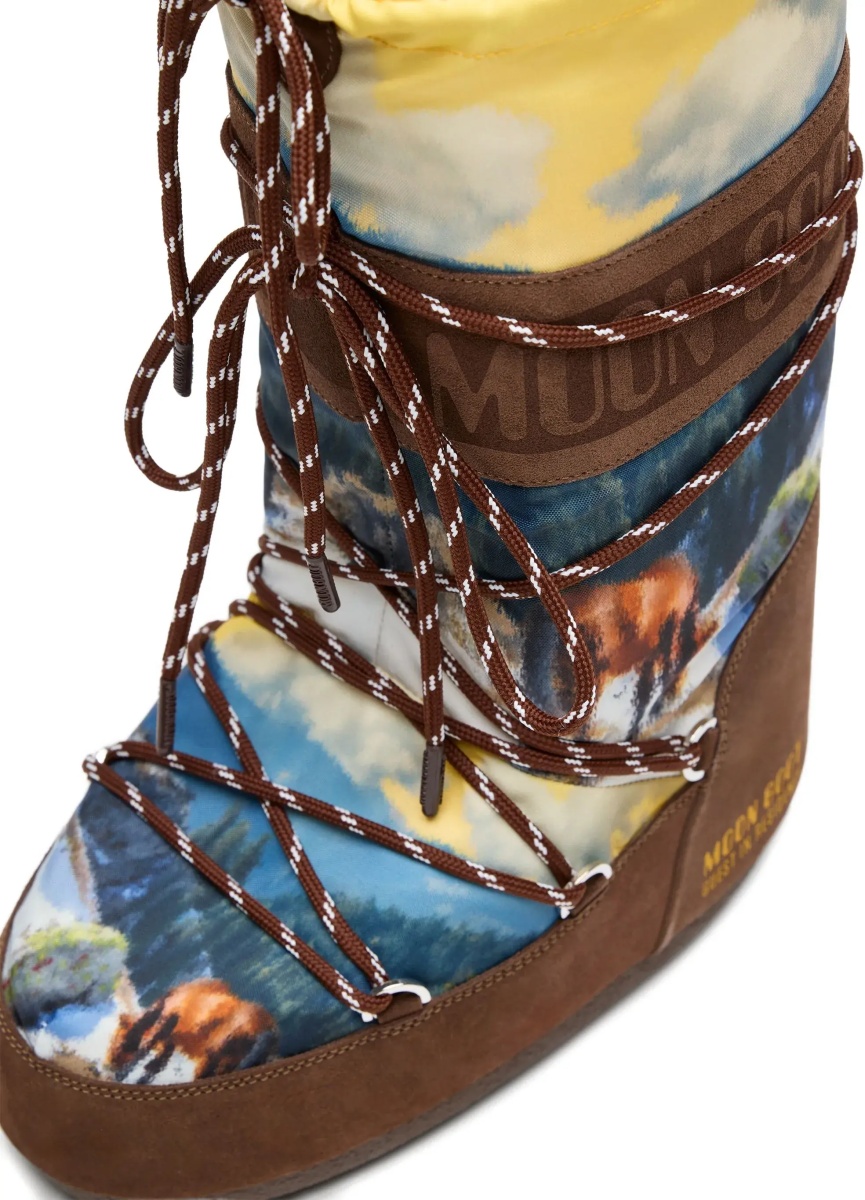 Bocanci Moon Boot x Guest In Residence print Boots - Img 2