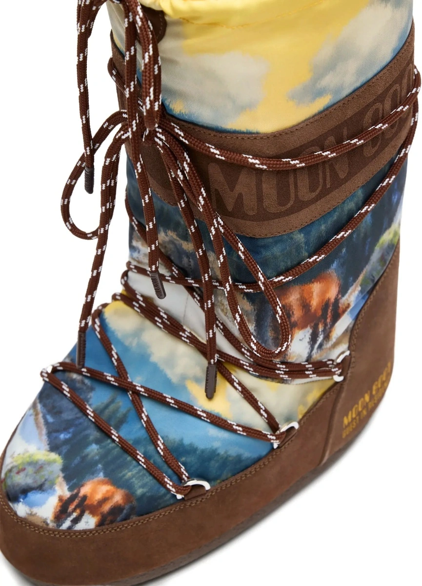 Bocanci Moon Boot x Guest In Residence print Boots - Img 2