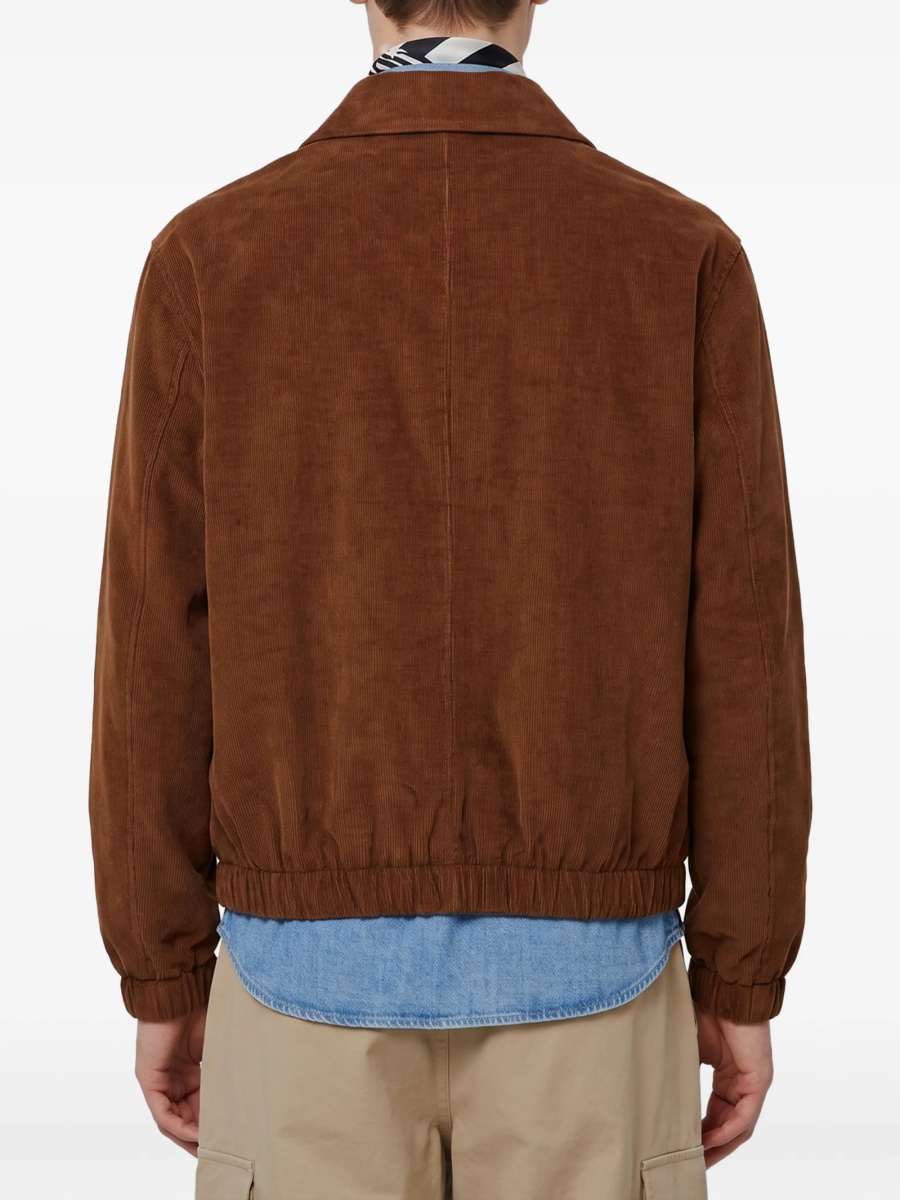 Bomber jacket AMI Paris ami de coeur maro din bumbac - Img 3