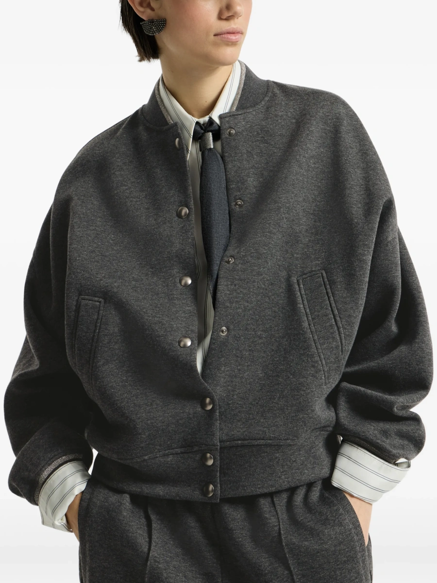 Bomber jacket Brunello Cucinelli gri - Img 5