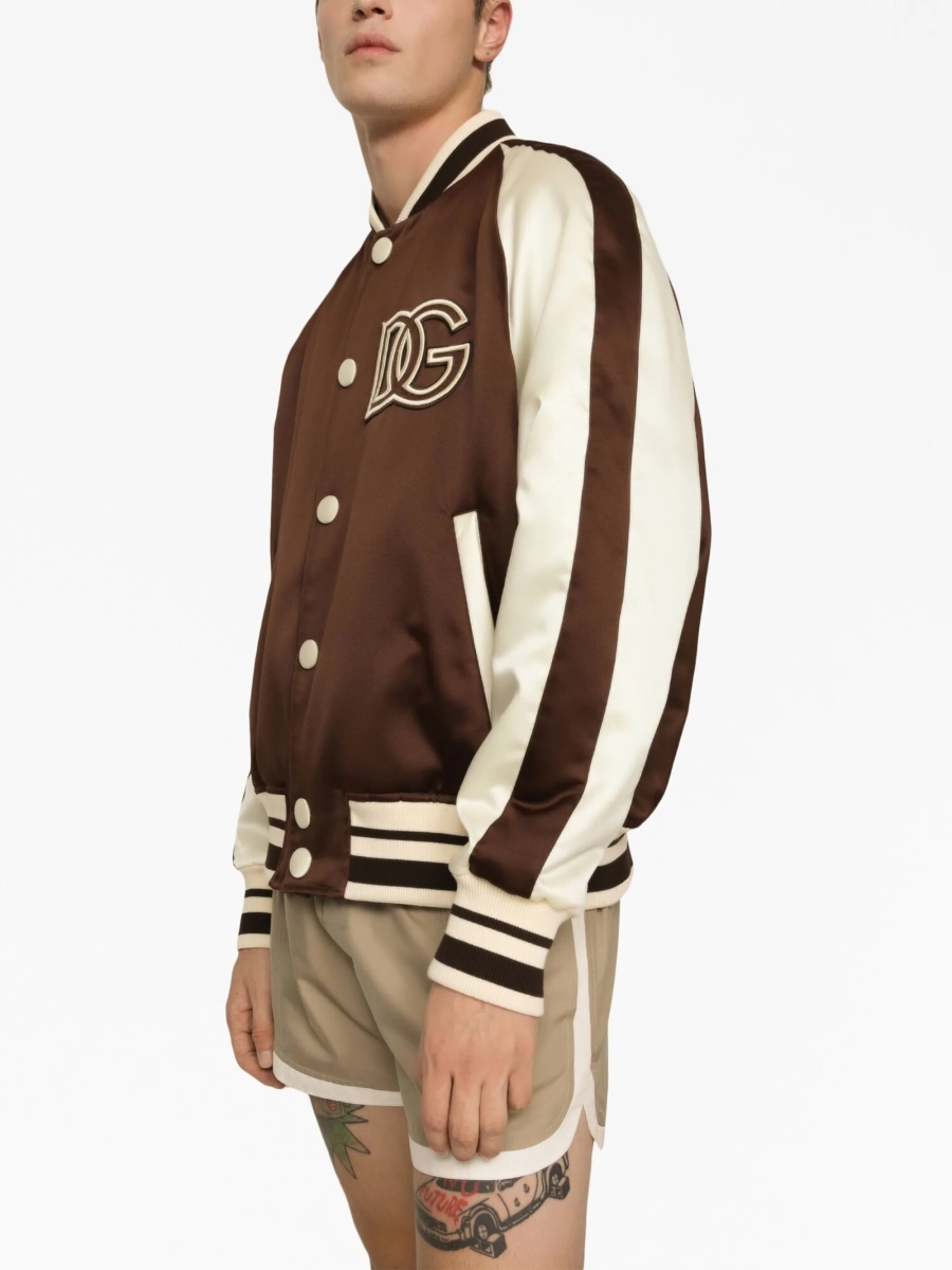 Bomber jacket Dolce &amp; Gabbana maro din polyester - Img 5