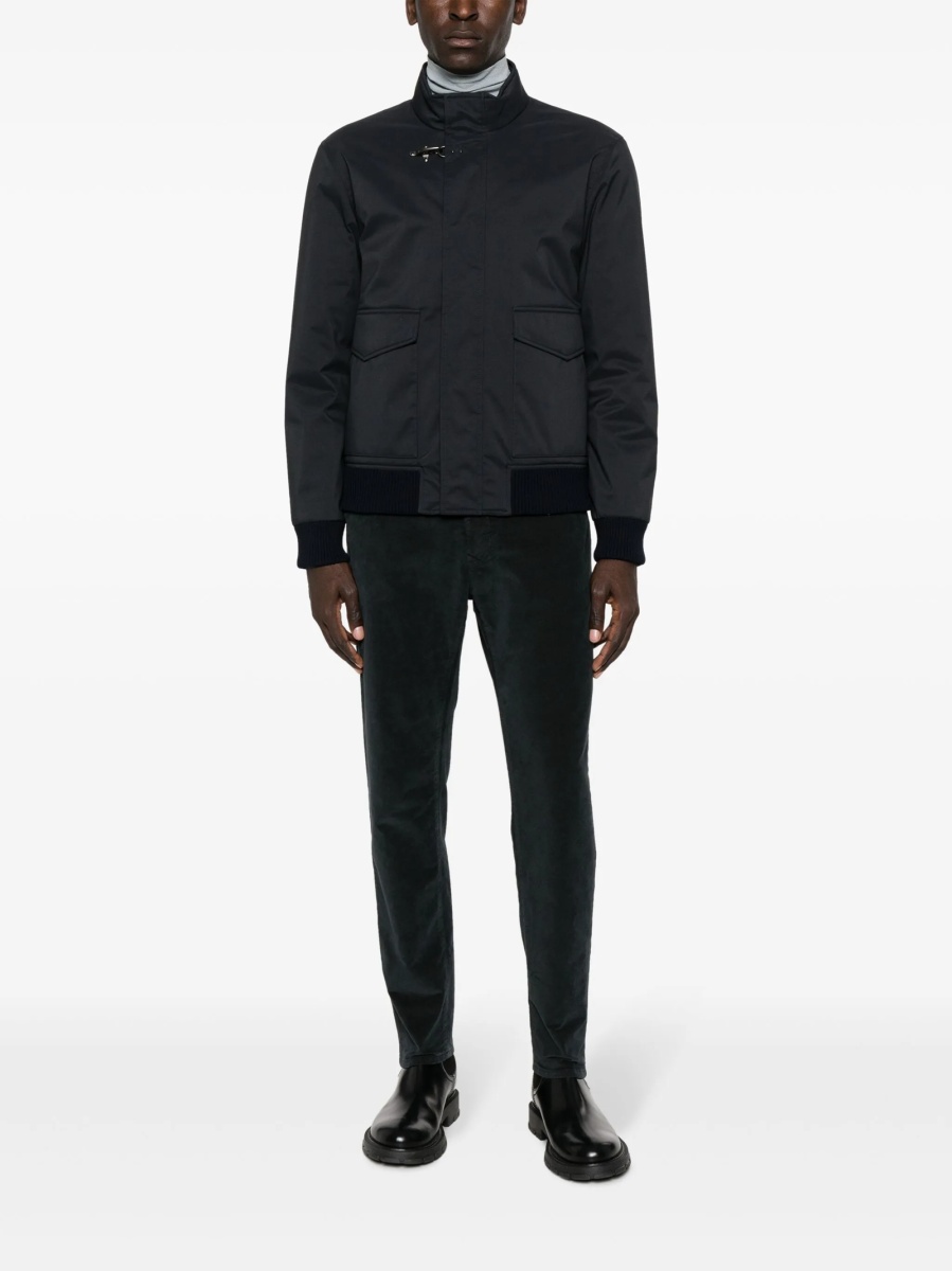 Bomber jacket Fay albastra din lana si poliamida - Img 2