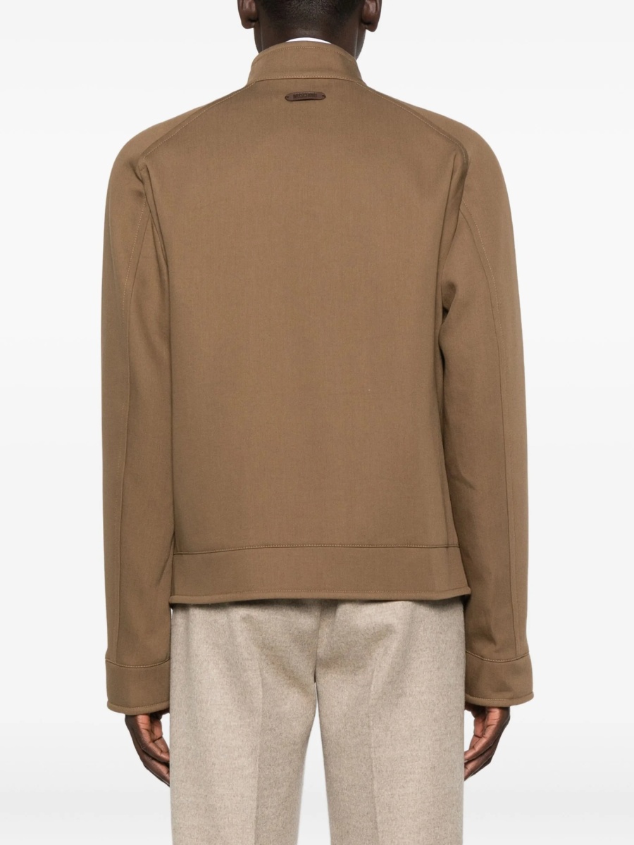 Bomber jacket Moschino maro din bumbac - Img 4