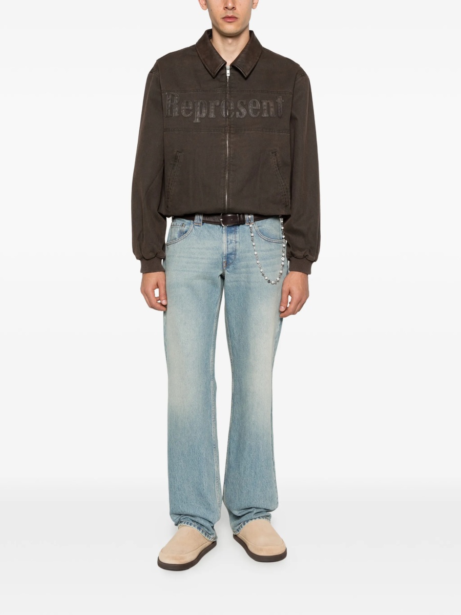 Bomber jacket REPRESENT maro din bumbac - Img 2