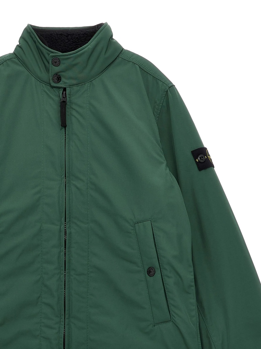 Bomber jacket Stone Island verde din polyester - Img 3