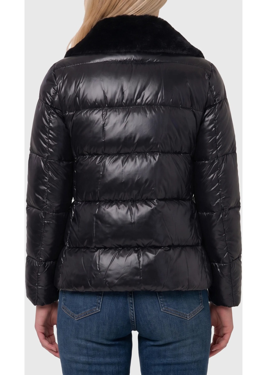 Bomber Ultralight Nylon And Fur Collar Jacket - Img 2