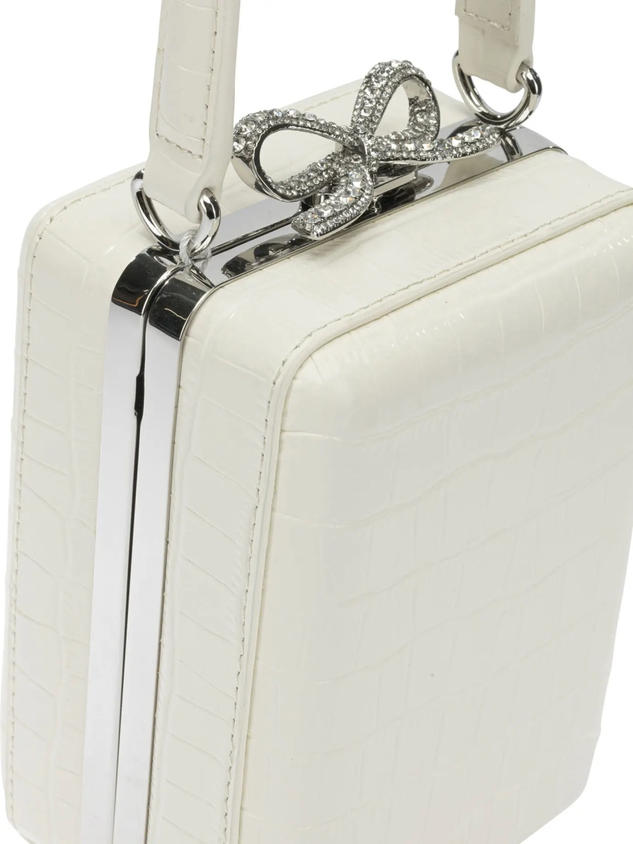 Borsa a mano mini in pelle di coccordillo - Img 4