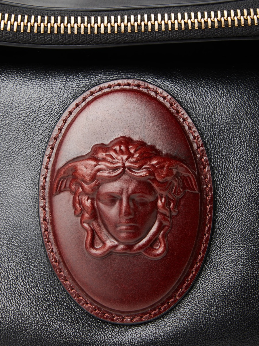 Borseta Versace neagra din piele - Img 4