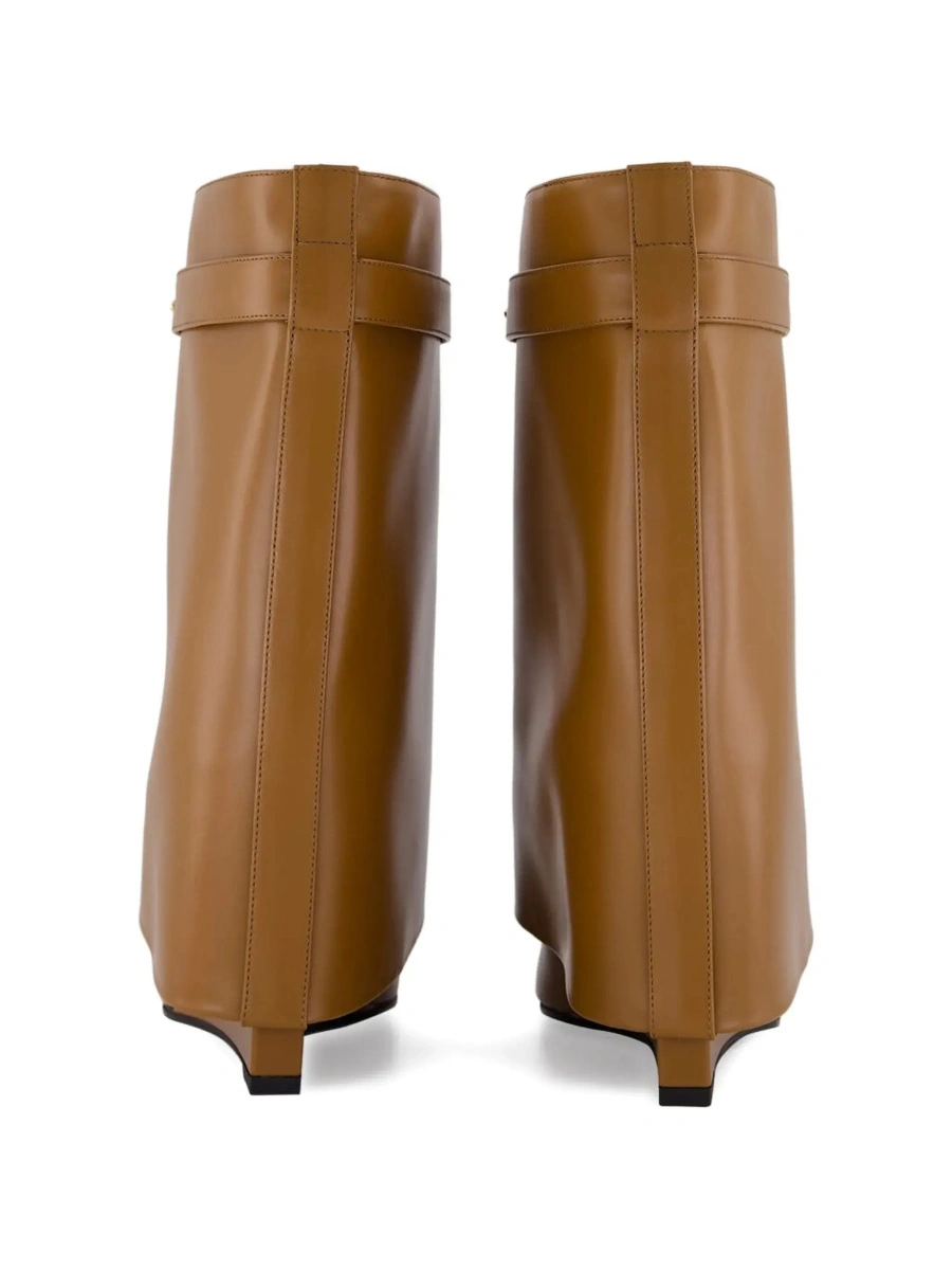 Botine Givenchy maro din piele - Img 6