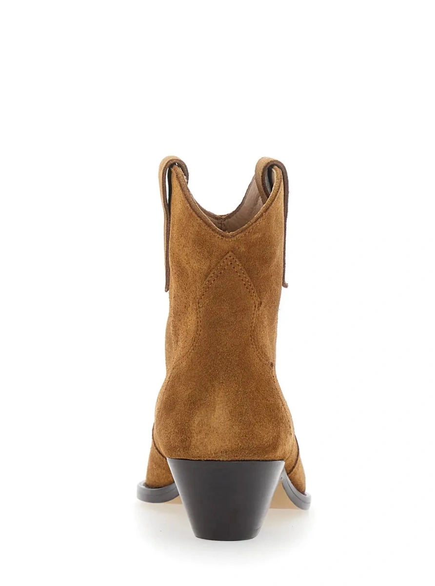 Botine Isabel Marant maro din piele intoarsa 'Dewina' - Img 4