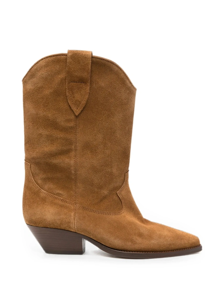 Botine Isabel Marant maro din piele intoarsa 'Duerto' - Img 8