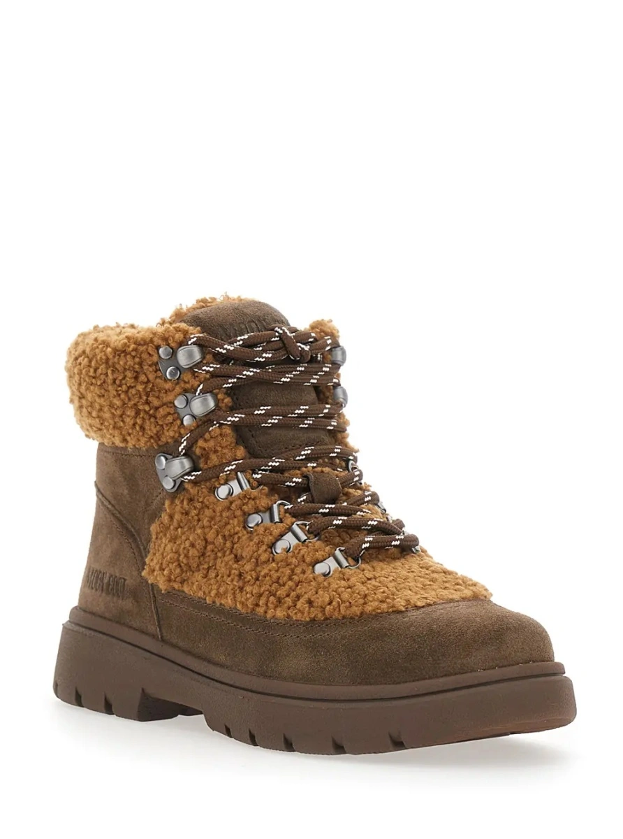 Botine Moon Boot maro din piele intoarsa - Img 2