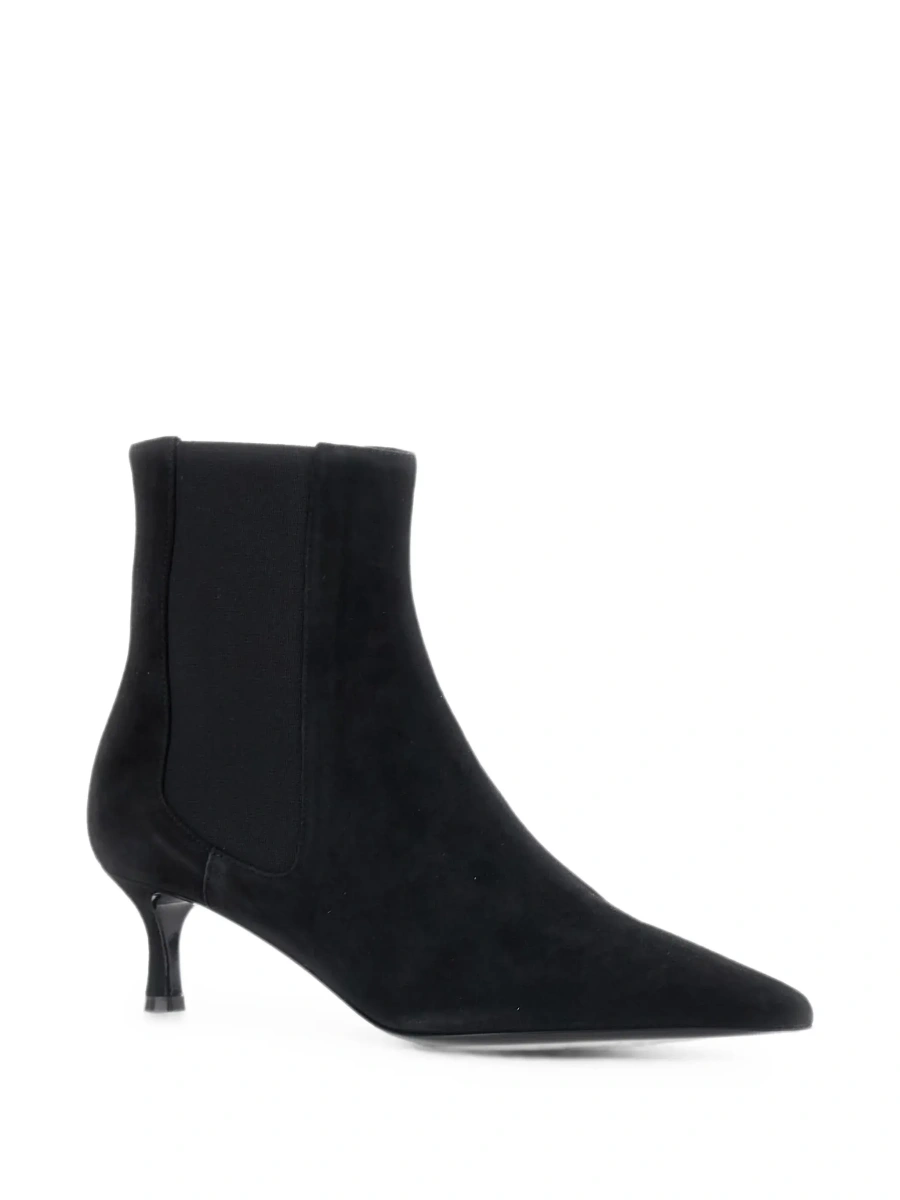 Botine POLLINI negre din piele intoarsa - Img 5