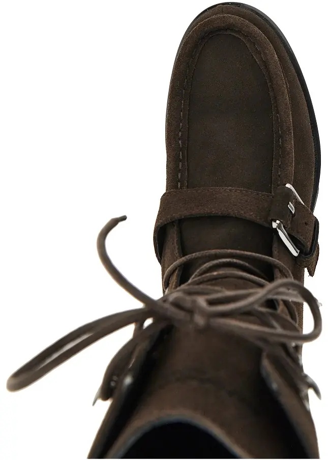 Botine Suede leather ankle boots - Img 4