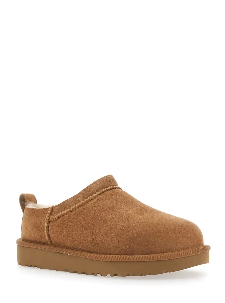 Botine UGG bej din piele intoarsa 'Classic Micro' - Img 2