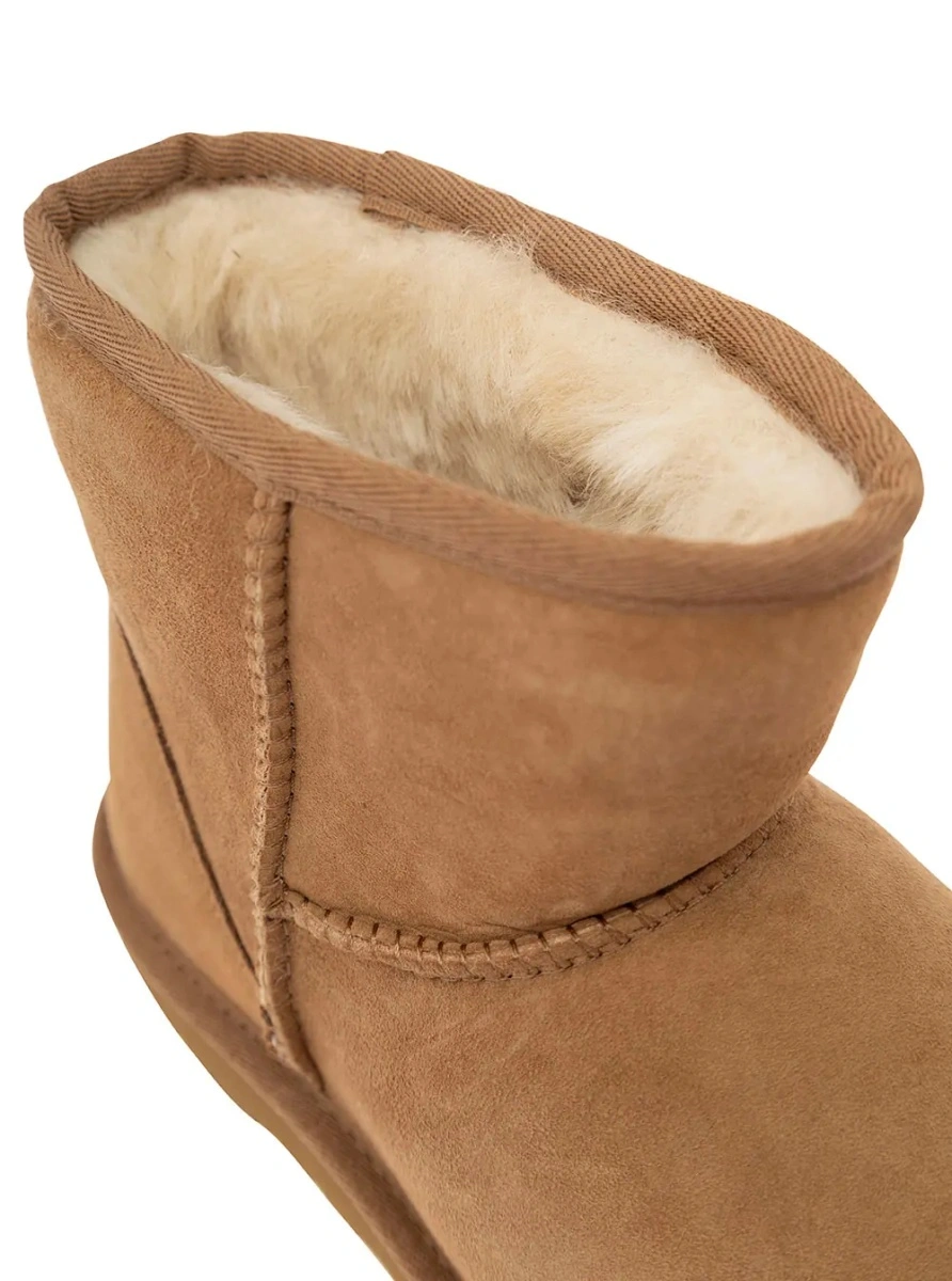 Botine UGG 'Classic Mini' bej din piele intoarsa - Img 4