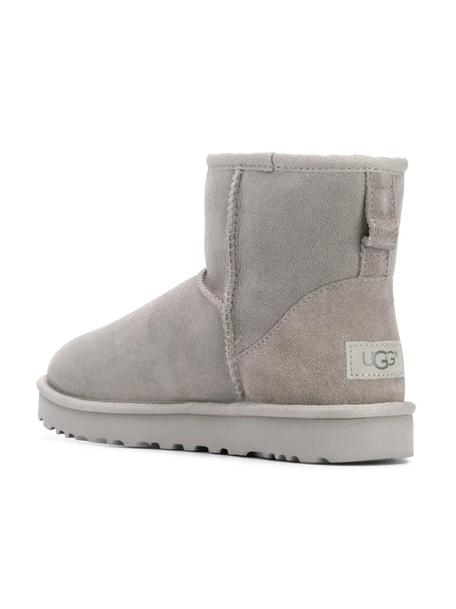 Botine UGG 'Classic Mini' gri din piele intoarsa - Img 6