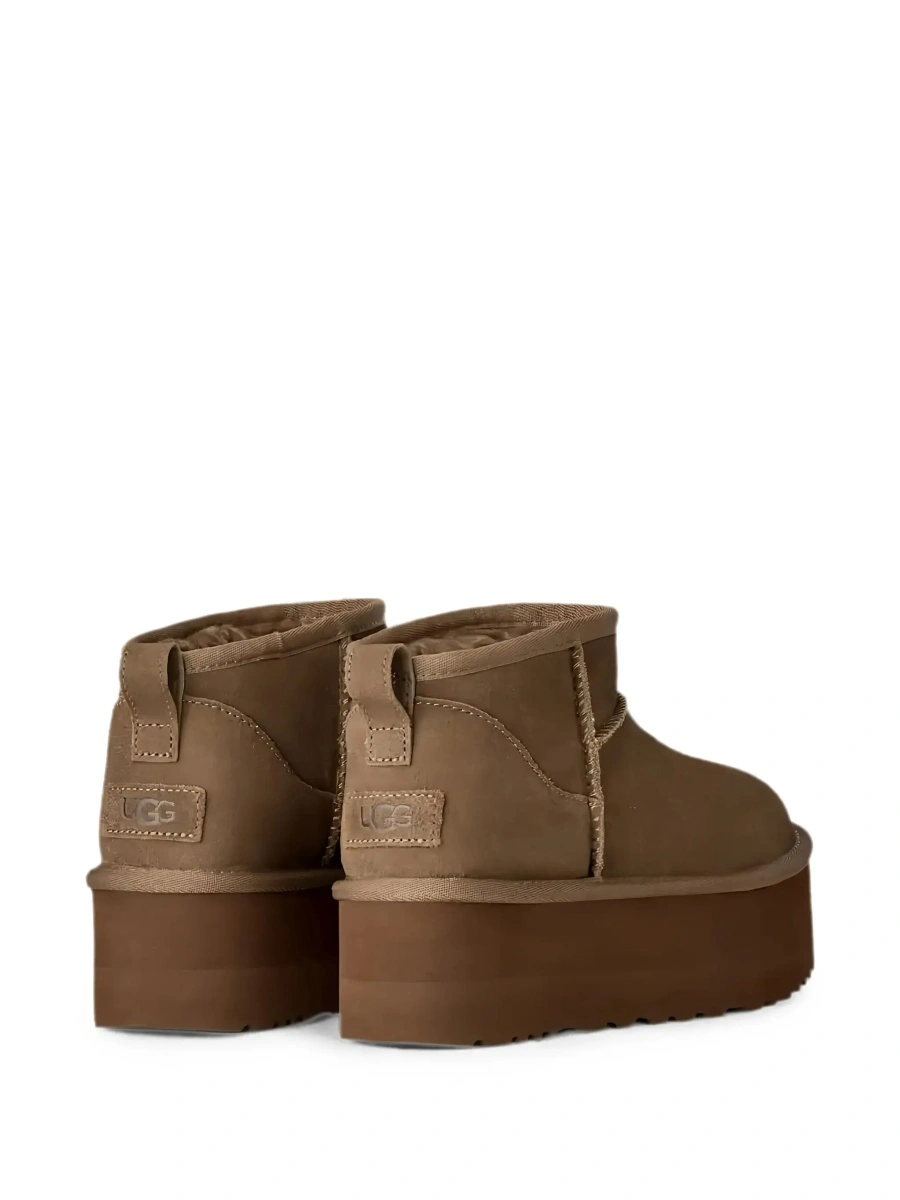 Botine UGG 'Classic Ultra Mini' maro din piele intoarsa 'Ultra Mini Classic' - Img 6