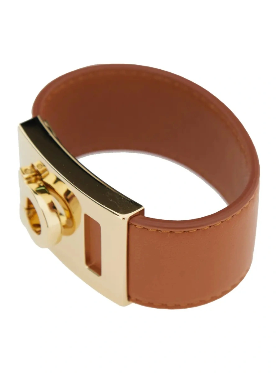Bratara Ferragamo maro din piele - Img 2