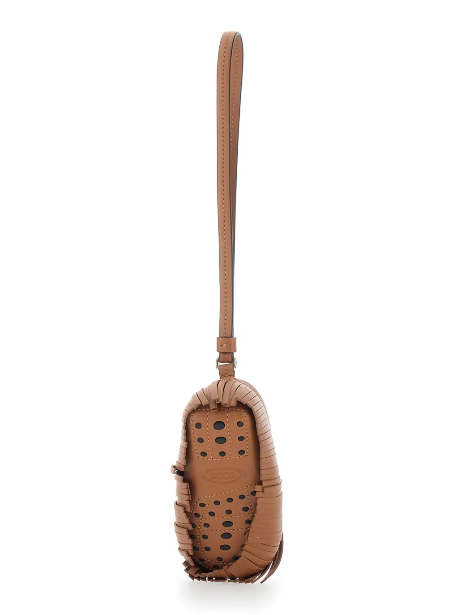 Brelocuri Fringe Pendant with Brown Leather Wrist Strap for Women - Img 3